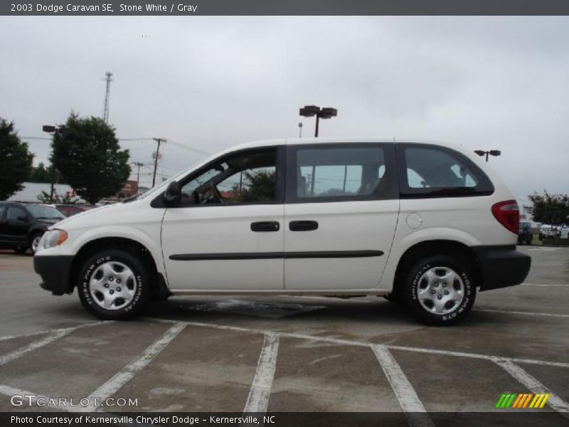 Stone White / Gray 2003 Dodge Caravan SE