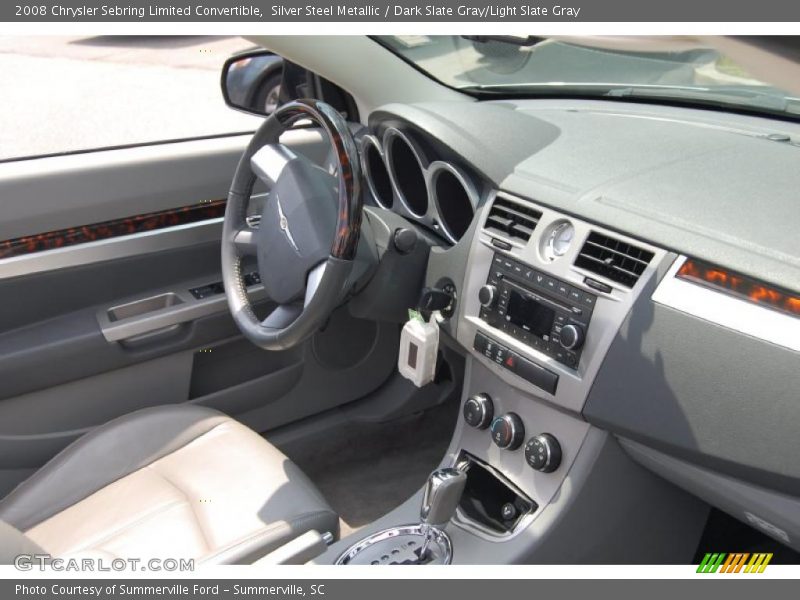 Silver Steel Metallic / Dark Slate Gray/Light Slate Gray 2008 Chrysler Sebring Limited Convertible