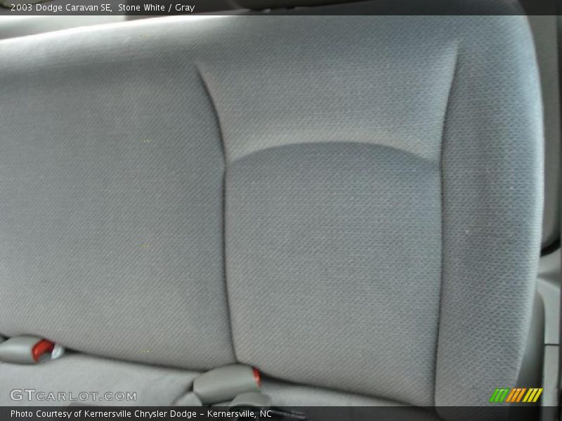 Stone White / Gray 2003 Dodge Caravan SE