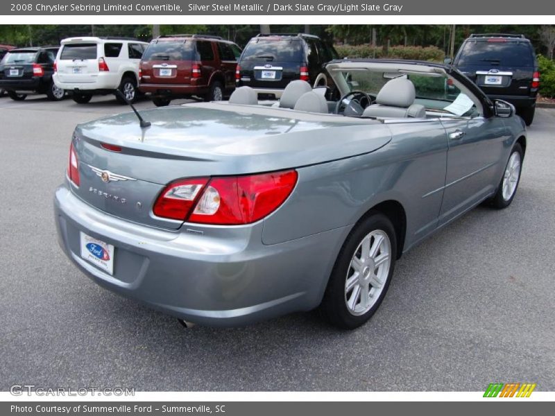 Silver Steel Metallic / Dark Slate Gray/Light Slate Gray 2008 Chrysler Sebring Limited Convertible