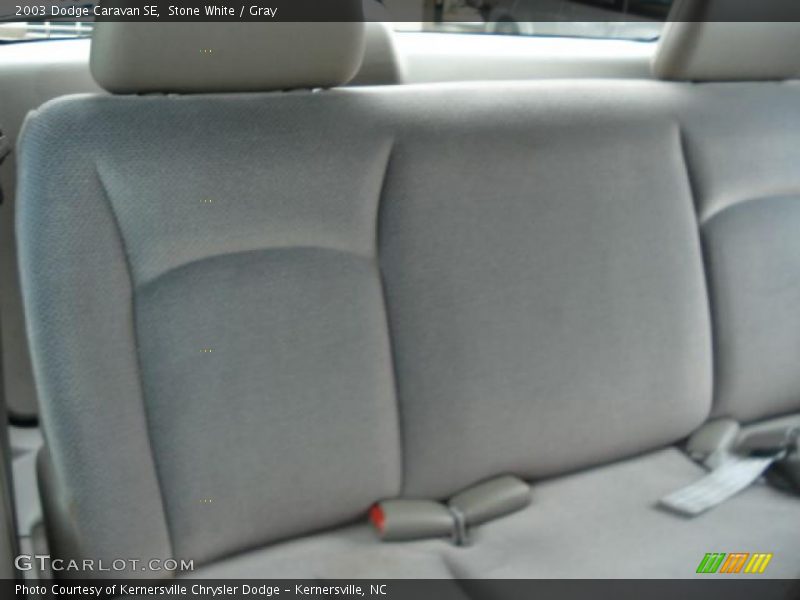 Stone White / Gray 2003 Dodge Caravan SE