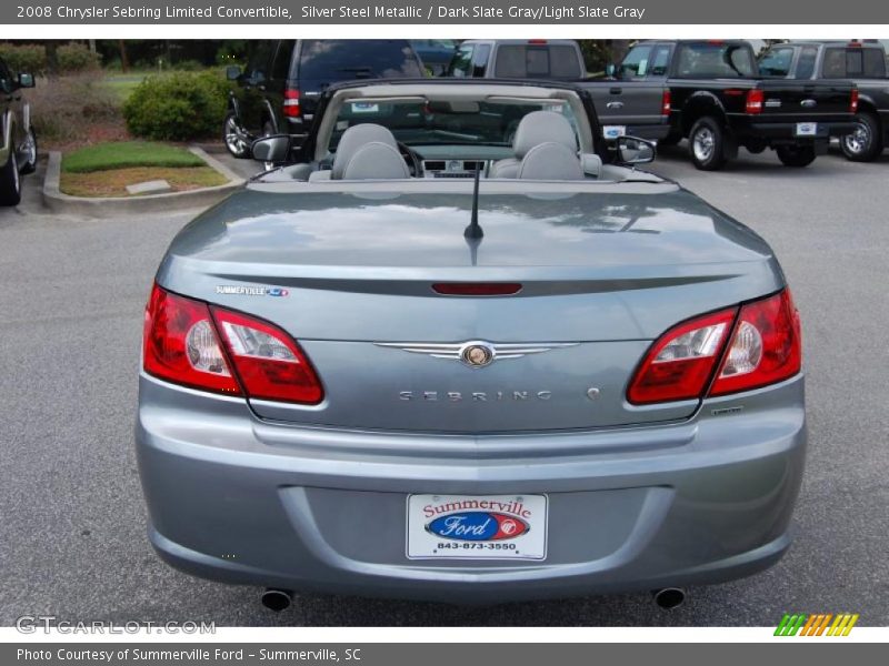 Silver Steel Metallic / Dark Slate Gray/Light Slate Gray 2008 Chrysler Sebring Limited Convertible