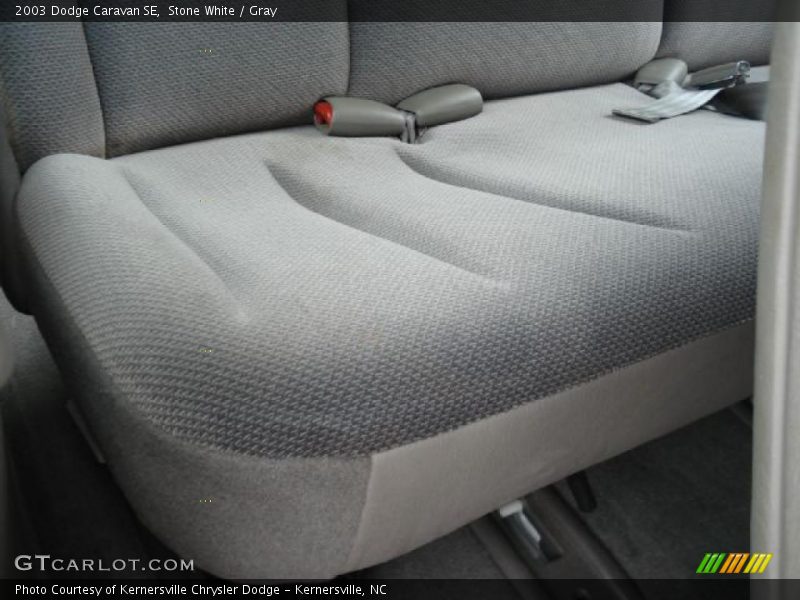 Stone White / Gray 2003 Dodge Caravan SE
