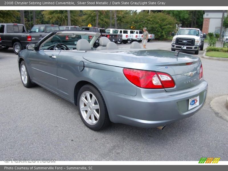 Silver Steel Metallic / Dark Slate Gray/Light Slate Gray 2008 Chrysler Sebring Limited Convertible