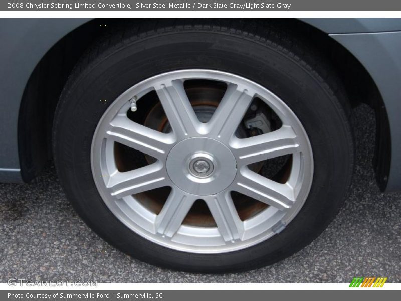 Silver Steel Metallic / Dark Slate Gray/Light Slate Gray 2008 Chrysler Sebring Limited Convertible