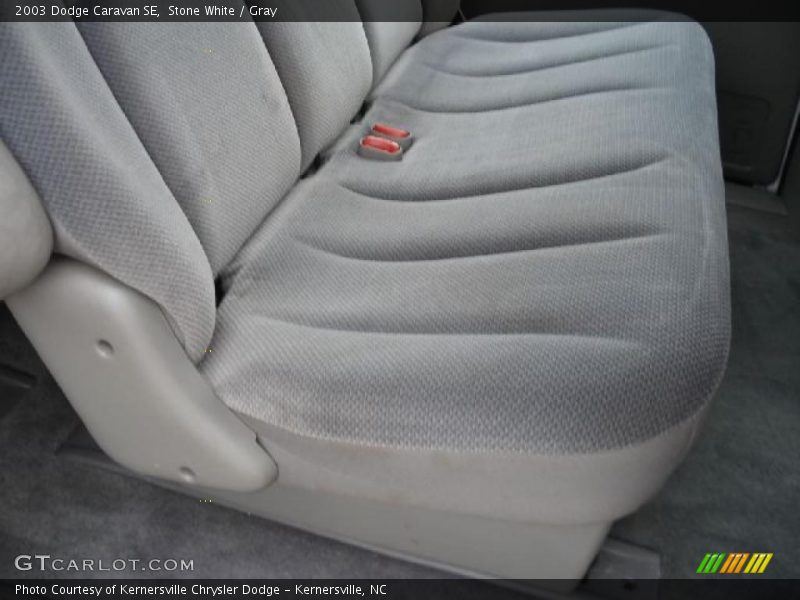 Stone White / Gray 2003 Dodge Caravan SE