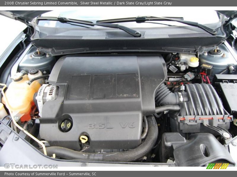 Silver Steel Metallic / Dark Slate Gray/Light Slate Gray 2008 Chrysler Sebring Limited Convertible