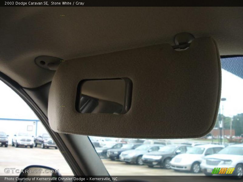 Stone White / Gray 2003 Dodge Caravan SE