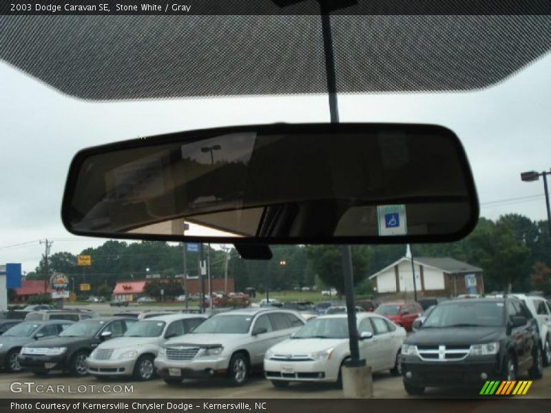 Stone White / Gray 2003 Dodge Caravan SE
