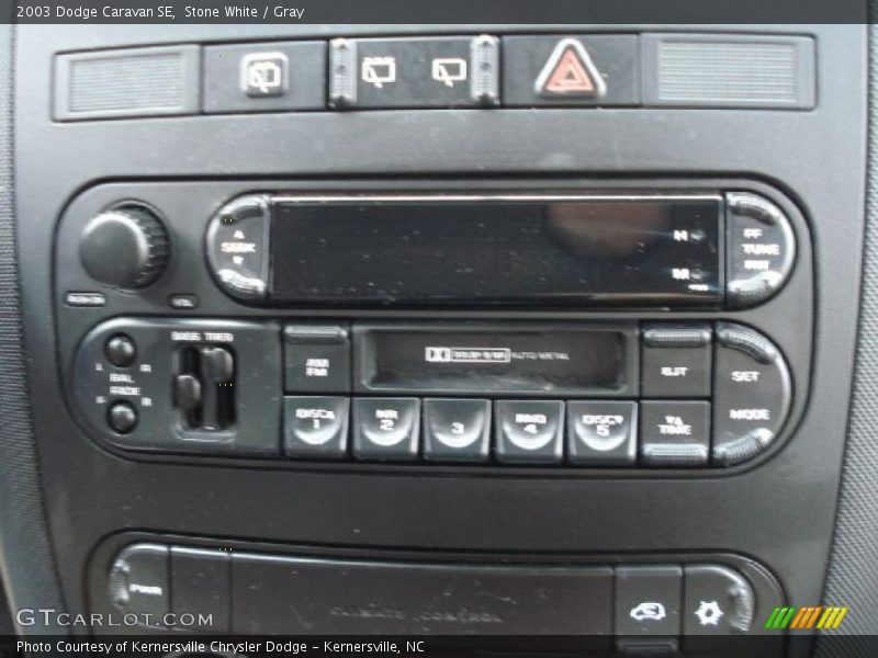 Stone White / Gray 2003 Dodge Caravan SE