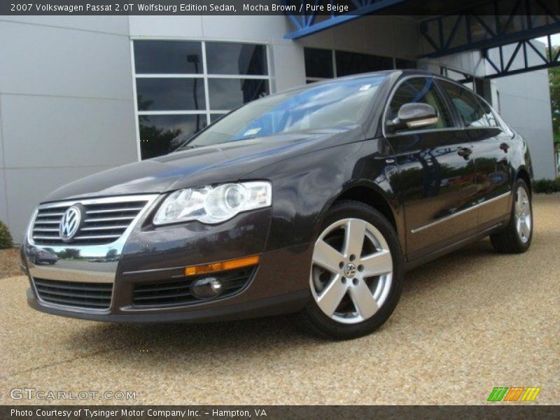 Mocha Brown / Pure Beige 2007 Volkswagen Passat 2.0T Wolfsburg Edition Sedan