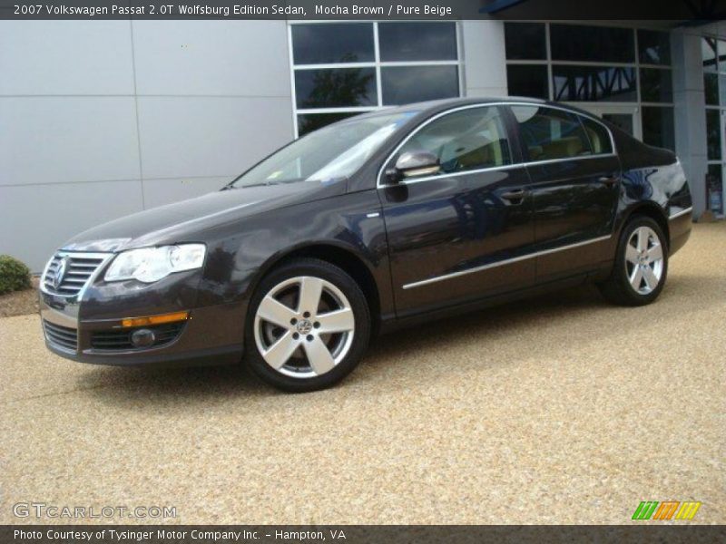 Mocha Brown / Pure Beige 2007 Volkswagen Passat 2.0T Wolfsburg Edition Sedan