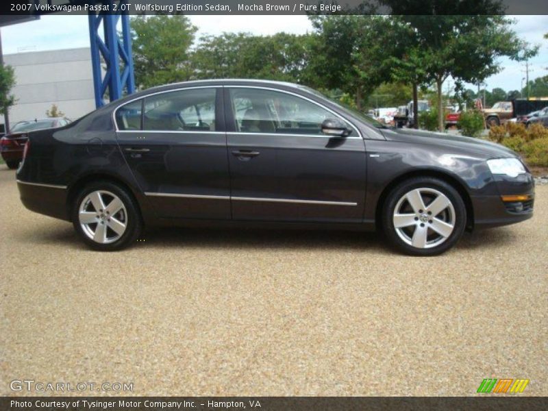 Mocha Brown / Pure Beige 2007 Volkswagen Passat 2.0T Wolfsburg Edition Sedan