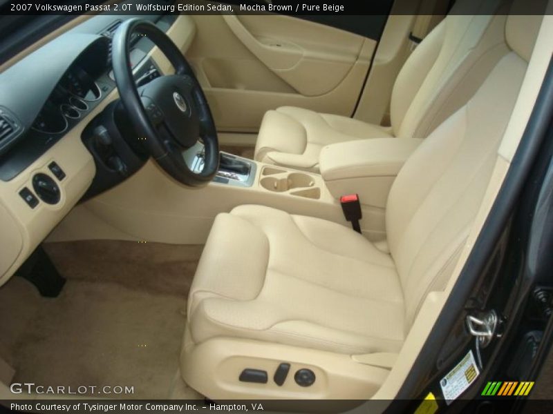 Mocha Brown / Pure Beige 2007 Volkswagen Passat 2.0T Wolfsburg Edition Sedan