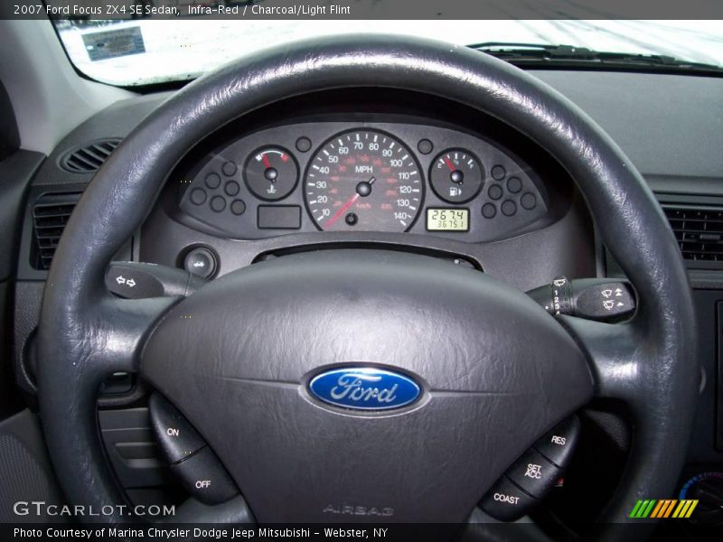 Infra-Red / Charcoal/Light Flint 2007 Ford Focus ZX4 SE Sedan