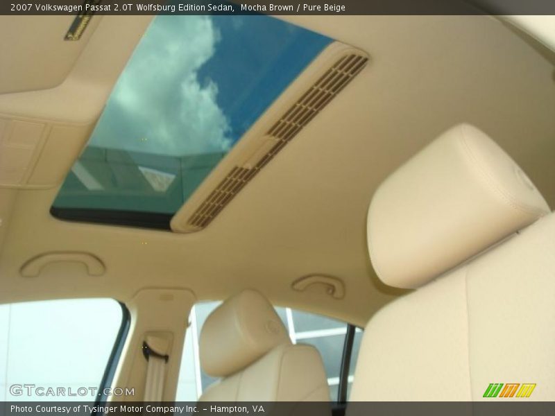 Mocha Brown / Pure Beige 2007 Volkswagen Passat 2.0T Wolfsburg Edition Sedan