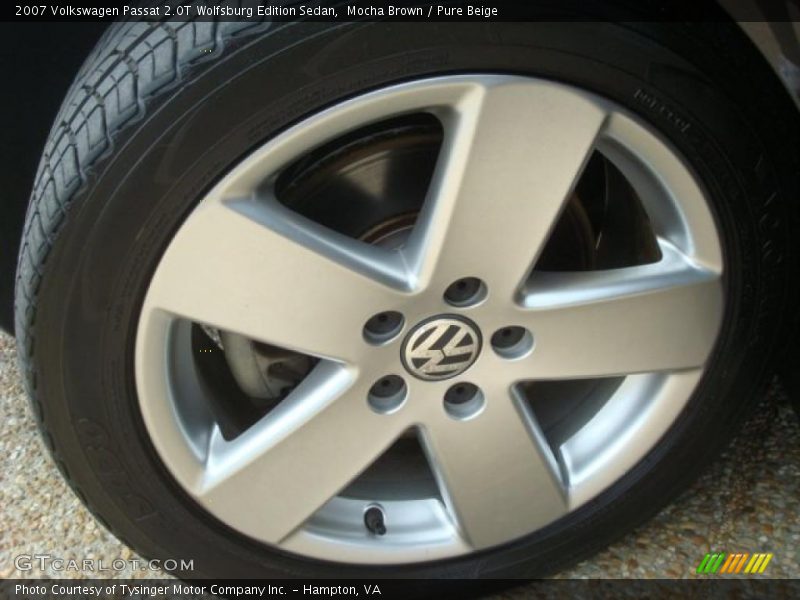 Mocha Brown / Pure Beige 2007 Volkswagen Passat 2.0T Wolfsburg Edition Sedan