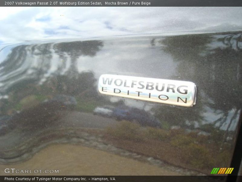Mocha Brown / Pure Beige 2007 Volkswagen Passat 2.0T Wolfsburg Edition Sedan