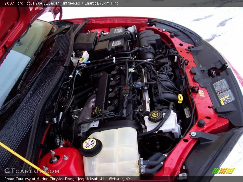 Infra-Red / Charcoal/Light Flint 2007 Ford Focus ZX4 SE Sedan