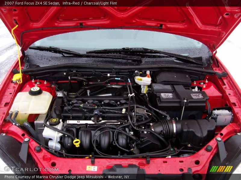 Infra-Red / Charcoal/Light Flint 2007 Ford Focus ZX4 SE Sedan