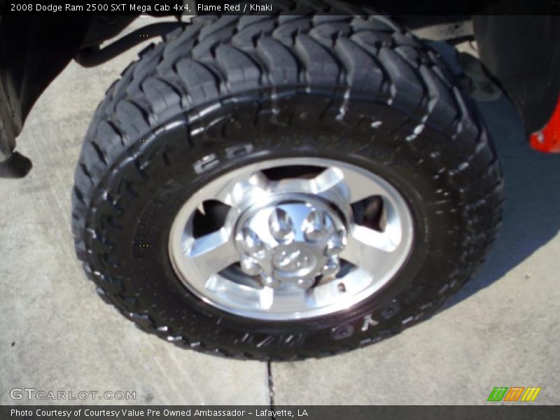 Flame Red / Khaki 2008 Dodge Ram 2500 SXT Mega Cab 4x4