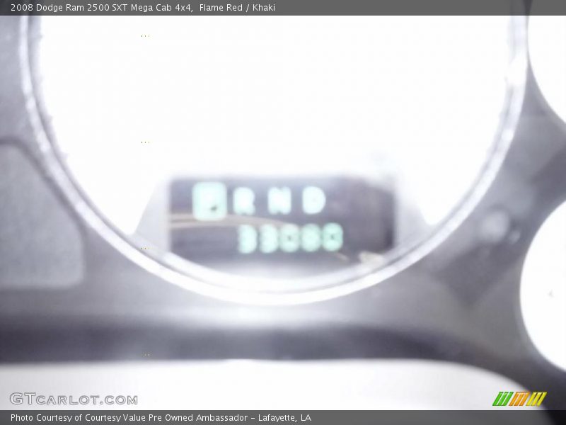 Flame Red / Khaki 2008 Dodge Ram 2500 SXT Mega Cab 4x4