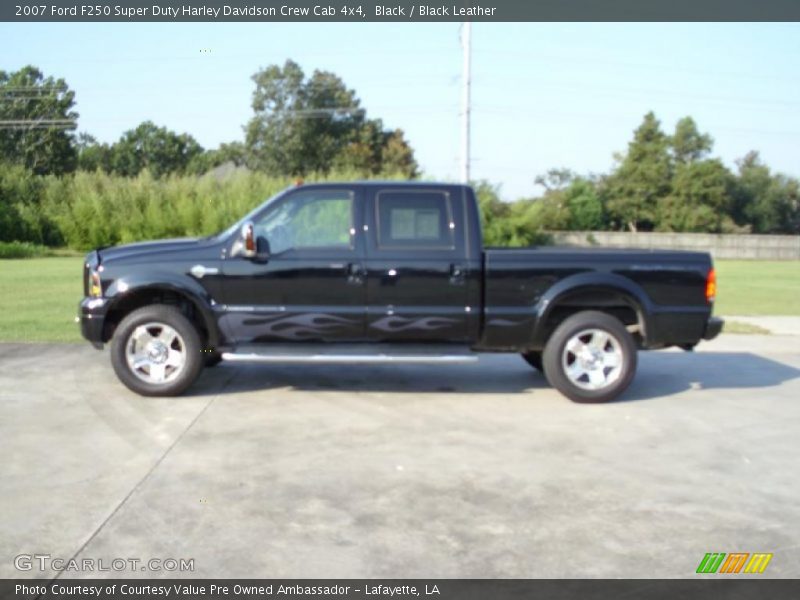 Black / Black Leather 2007 Ford F250 Super Duty Harley Davidson Crew Cab 4x4
