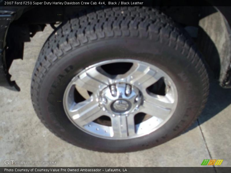 Black / Black Leather 2007 Ford F250 Super Duty Harley Davidson Crew Cab 4x4