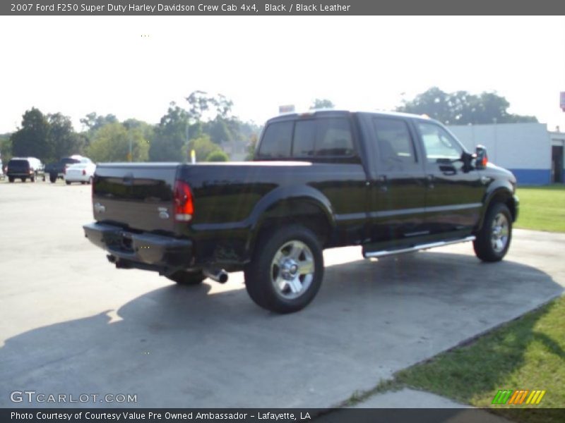 Black / Black Leather 2007 Ford F250 Super Duty Harley Davidson Crew Cab 4x4