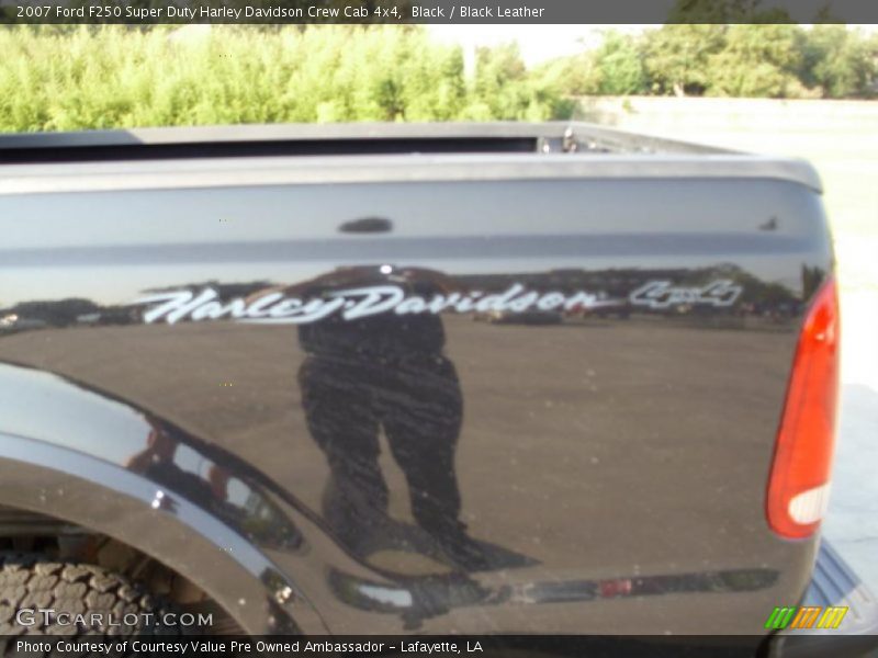 Black / Black Leather 2007 Ford F250 Super Duty Harley Davidson Crew Cab 4x4
