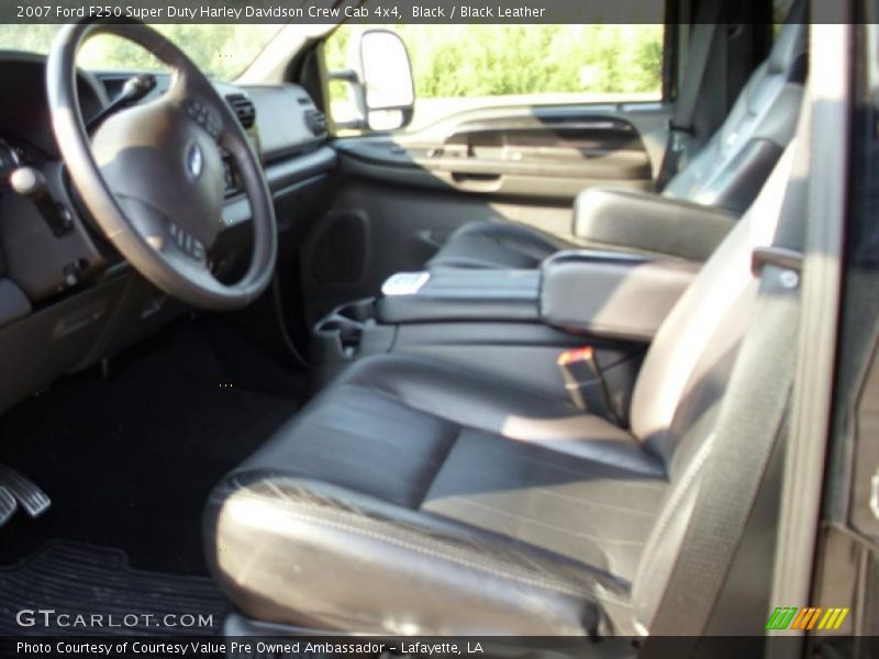 Black / Black Leather 2007 Ford F250 Super Duty Harley Davidson Crew Cab 4x4