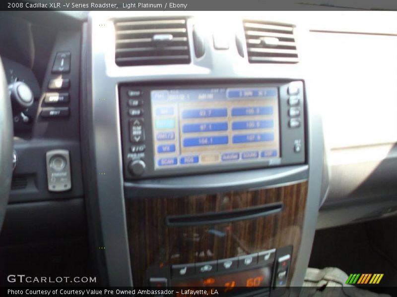Light Platinum / Ebony 2008 Cadillac XLR -V Series Roadster