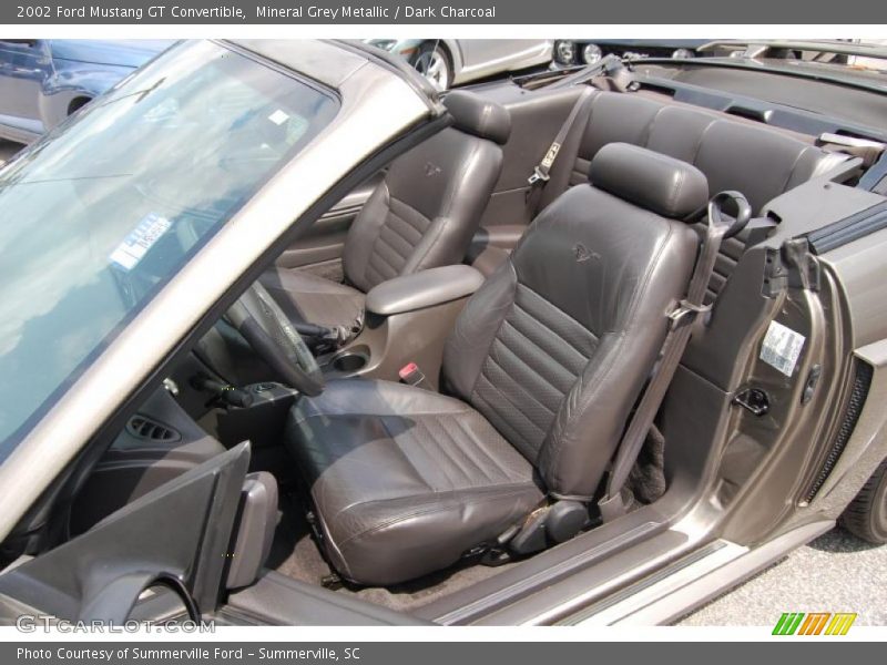 Mineral Grey Metallic / Dark Charcoal 2002 Ford Mustang GT Convertible