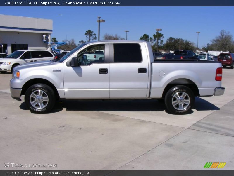 Silver Metallic / Medium Flint Grey 2008 Ford F150 XLT SuperCrew