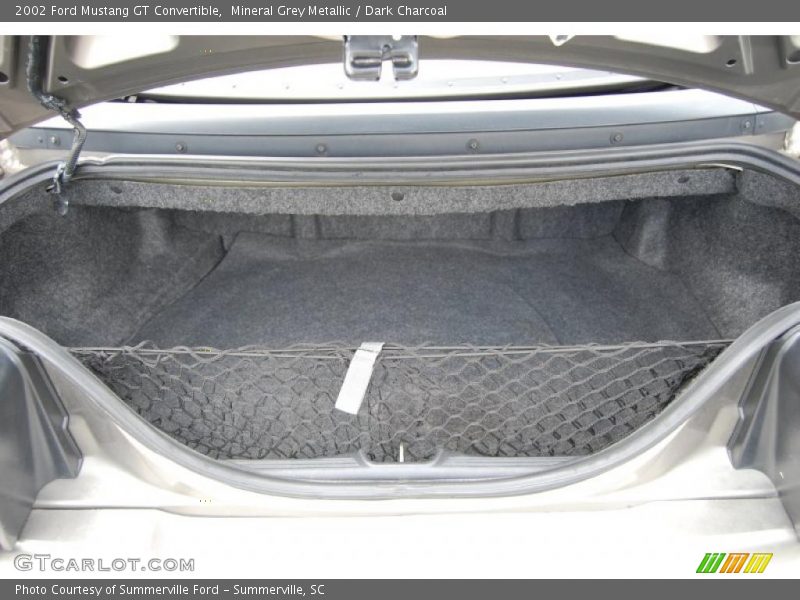 Mineral Grey Metallic / Dark Charcoal 2002 Ford Mustang GT Convertible
