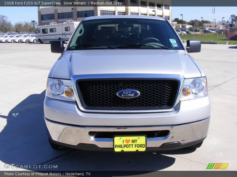 Silver Metallic / Medium Flint Grey 2008 Ford F150 XLT SuperCrew