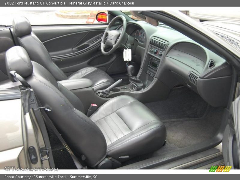 Mineral Grey Metallic / Dark Charcoal 2002 Ford Mustang GT Convertible