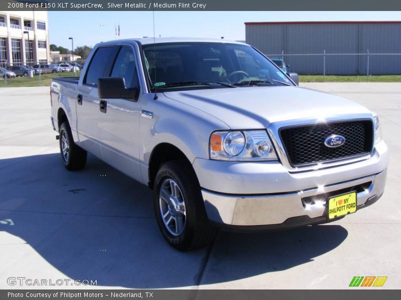 Silver Metallic / Medium Flint Grey 2008 Ford F150 XLT SuperCrew