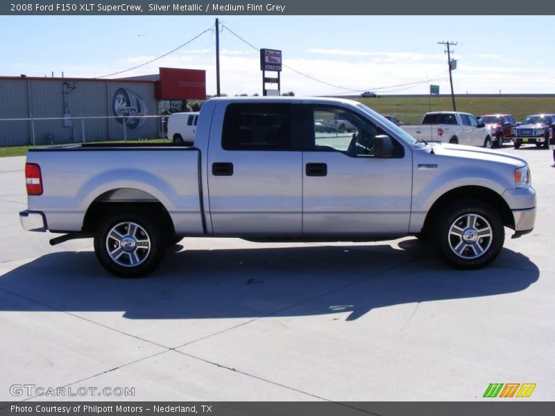 Silver Metallic / Medium Flint Grey 2008 Ford F150 XLT SuperCrew