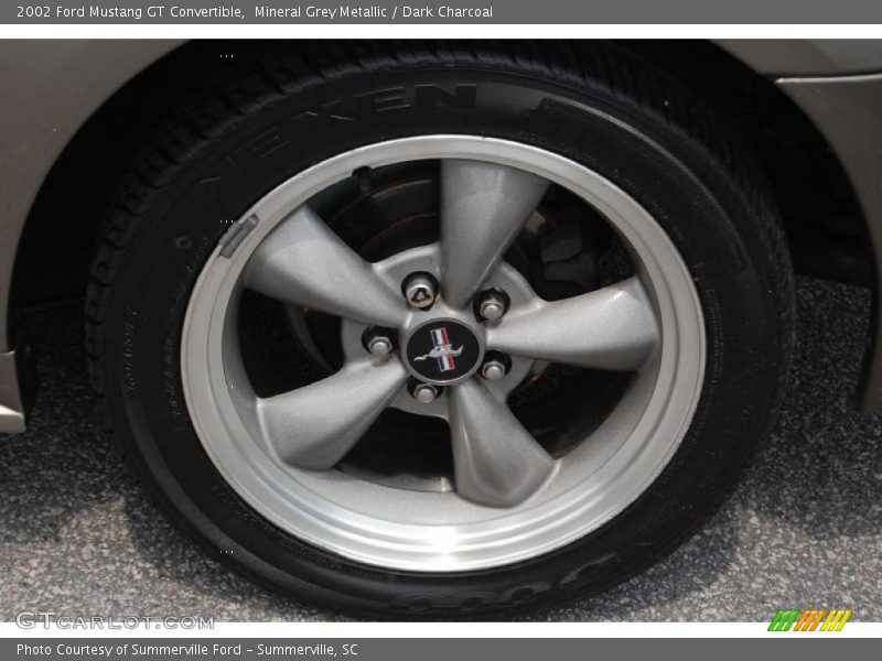 Mineral Grey Metallic / Dark Charcoal 2002 Ford Mustang GT Convertible