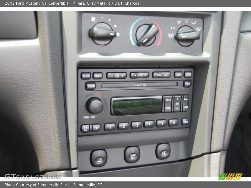 Mineral Grey Metallic / Dark Charcoal 2002 Ford Mustang GT Convertible
