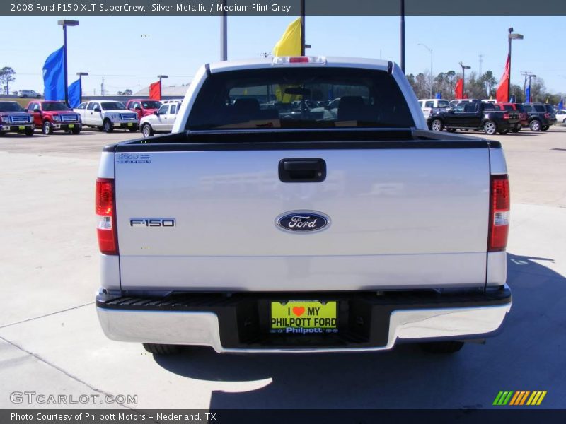 Silver Metallic / Medium Flint Grey 2008 Ford F150 XLT SuperCrew