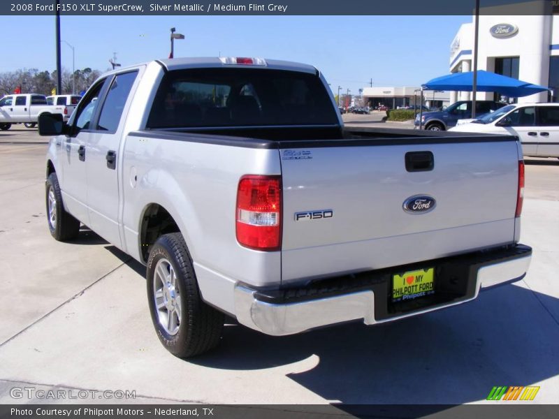 Silver Metallic / Medium Flint Grey 2008 Ford F150 XLT SuperCrew