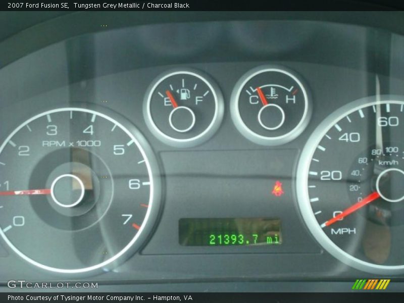 Tungsten Grey Metallic / Charcoal Black 2007 Ford Fusion SE