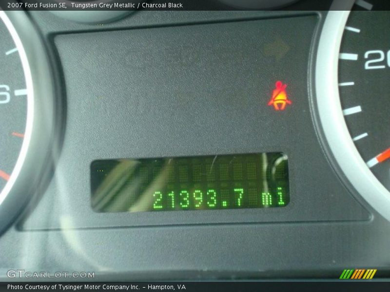 Tungsten Grey Metallic / Charcoal Black 2007 Ford Fusion SE