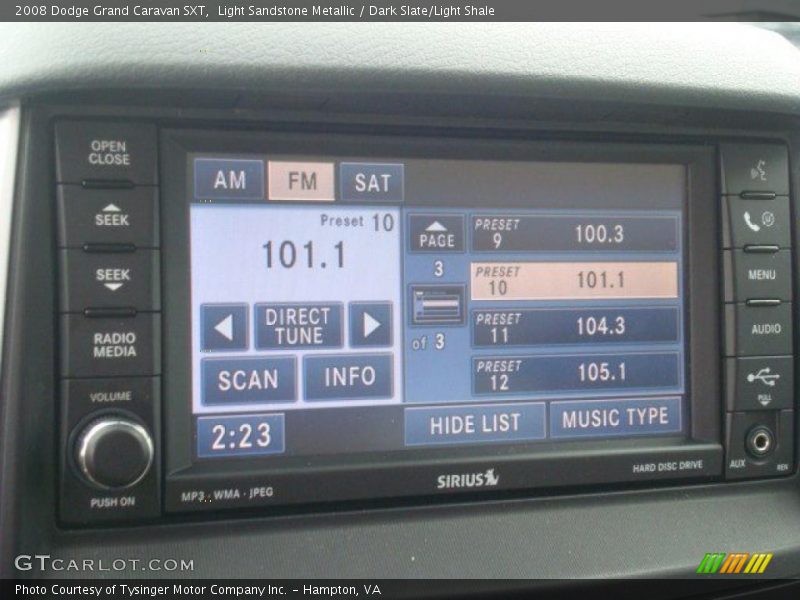 Light Sandstone Metallic / Dark Slate/Light Shale 2008 Dodge Grand Caravan SXT