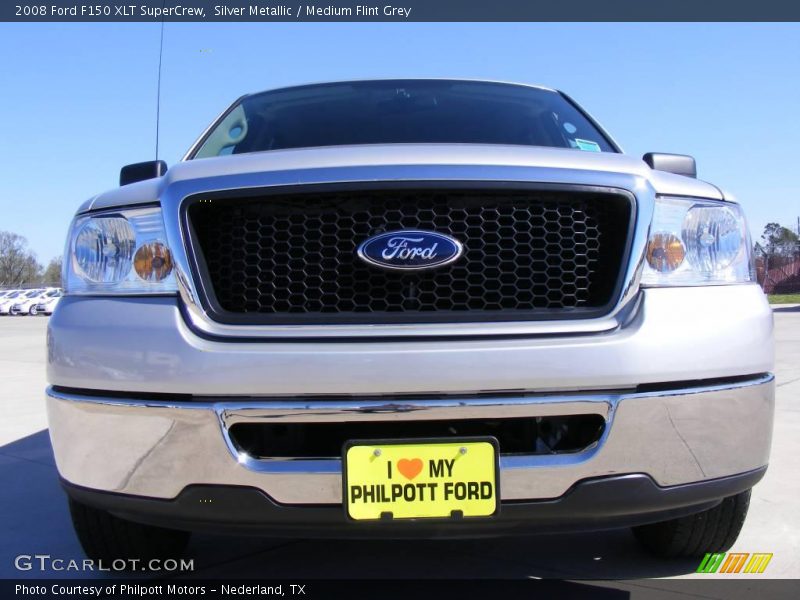 Silver Metallic / Medium Flint Grey 2008 Ford F150 XLT SuperCrew