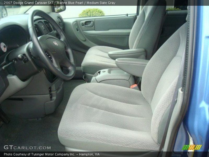 Marine Blue Pearl / Medium Slate Gray 2007 Dodge Grand Caravan SXT
