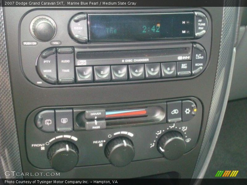 Marine Blue Pearl / Medium Slate Gray 2007 Dodge Grand Caravan SXT