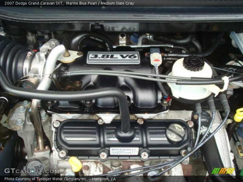 Marine Blue Pearl / Medium Slate Gray 2007 Dodge Grand Caravan SXT